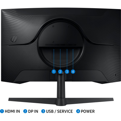 Samsung Монітор 27" Odyssey G55C 2xHDMI, DP, VA, 2560x1440, 165Hz, 1ms