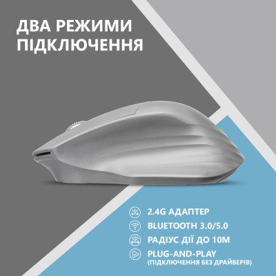 2E Миша MF280 Silent WL BT Gray 2E Миша MF280 Silent WL BT Gray
