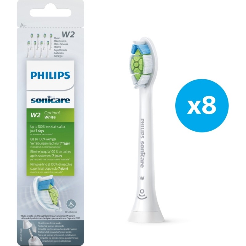 Philips Насадка для електричної зубної щітки Sonicare W2 Optimal White HX6068/12