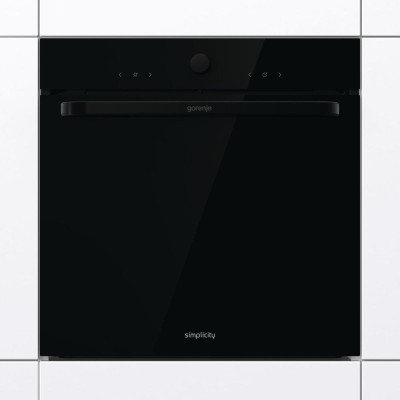 Gorenje Духовий шафа електричний, 77л, A, пара, дисплей, макс.темпер.-300, чорний