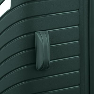 2E Набір пластикових валіз , SIGMA,(L+M+S), 4 колеса, смарагд