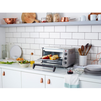 Russell Hobbs Піч електрична Air Fry Mini Oven, 12.6л, 1500Вт, механіч., гриль, конвенція, сіра