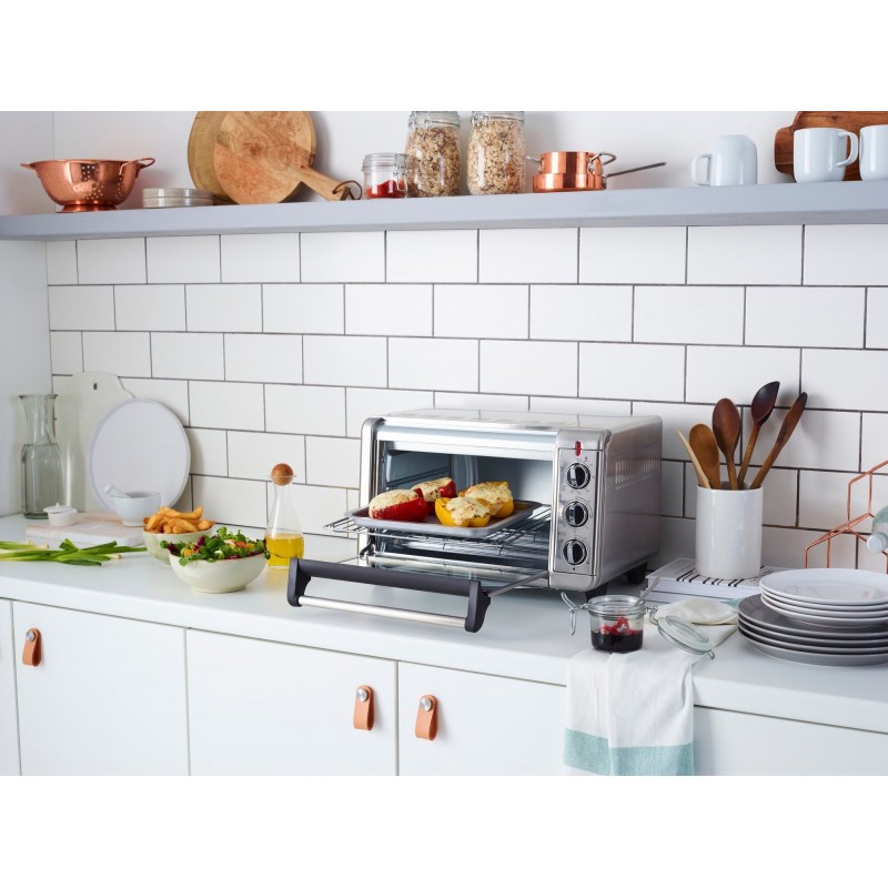 Russell Hobbs Піч електрична Air Fry Mini Oven, 12.6л, 1500Вт, механіч., гриль, конвенція, сіра