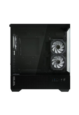 Zalman Корпус Chronix без БР, 1xUSB3.0, 1xUSB2.0, 1x Type C, 2x120мм ARGB Reverse, 1x120мм ARGB, VGA 410мм, LCS ready, TG Side/Front Panel, ATX, чорний