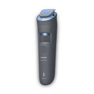 Philips Тример Philips Series 3000, для бороди і вусів, акум., сталь, синій