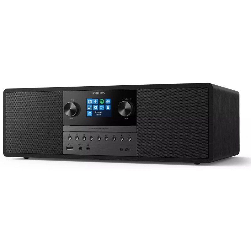 Philips Мікросистема TAM6805 2.0, 50W, Spotify, LCD 2.4", FM/DAB+, MP3-CD, USB, Wireless