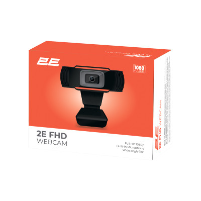 2E Веб-камера FHD USB Black