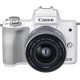 Canon Цифрова фотокамера EOS M50 Mk2 + 15-45 IS STM Kit White