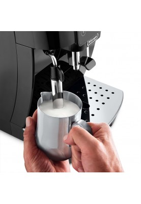 Delonghi Кавомашина Magnifica Start, 1.8л, зерно+мелена, ручний капучинатор, дисплей, авторецептів -4, підігрів чашок, чорний