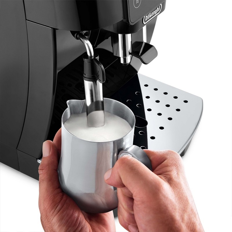 Delonghi Кавомашина Magnifica Start, 1.8л, зерно+мелена, ручний капучинатор, дисплей, авторецептів -4, підігрів чашок, чорний