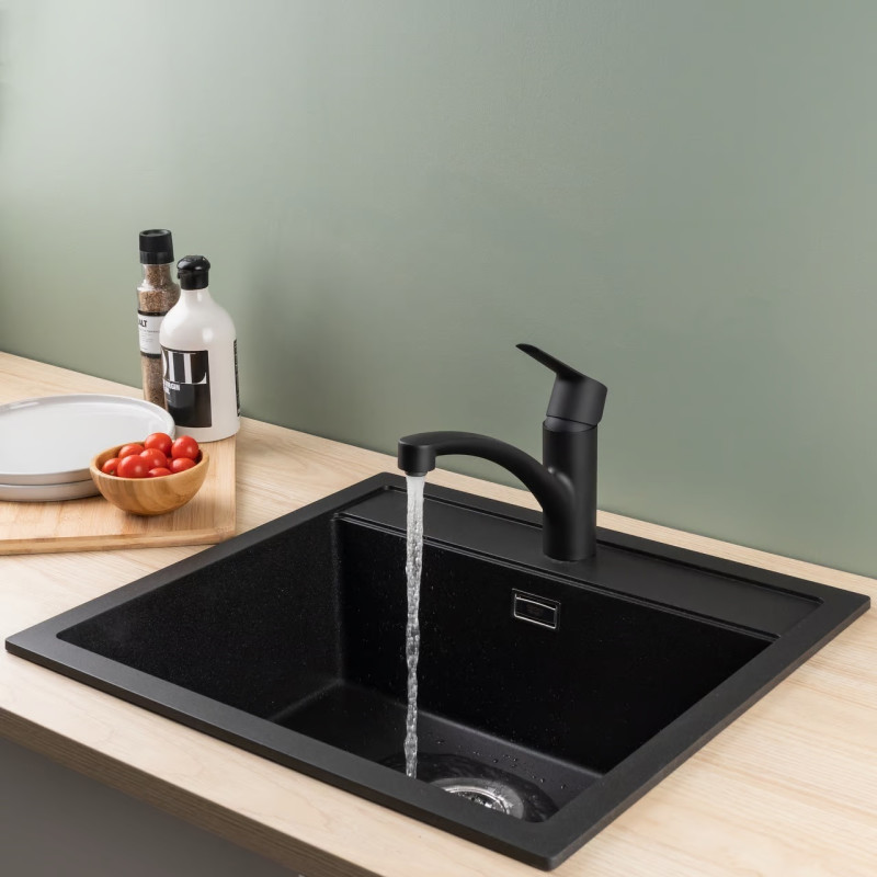 Grohe Змішувач для кухні Start, довж.виливу - 226мм, поворотний, 1важіль, чорний