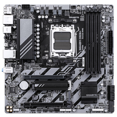 Gigabyte Материнська плата B840M DS3H sAM5 B840 4xDDR5 M.2 HDMI DP mATX