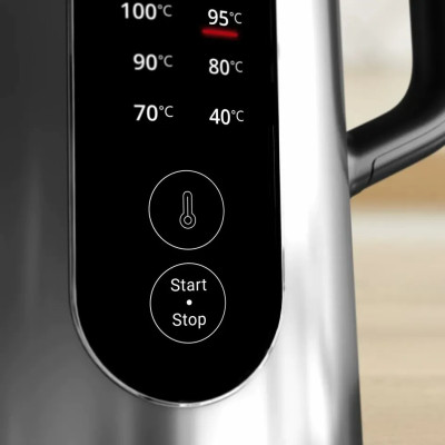 Tefal Електрочайник Tefal Selection 1.7л, з підвійними стінками, 6 темп.реж, підтримка температури, сенc. управління, сірий
