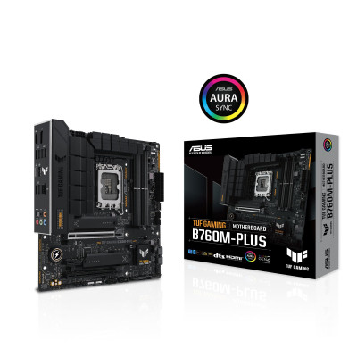 ASUS Материнська плата TUF GAMING B760M-PLUS s1700 B760 4xDDR5 M.2 HDMI DP mATX