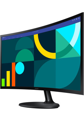 Samsung Монітор 23.8" S24D360 D-Sub, HDMI, VA, 100Hz, 4ms, CURVED