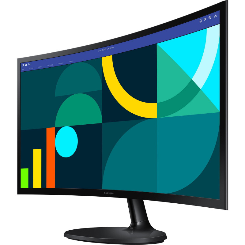 Samsung Монітор 23.8" S24D360 D-Sub, HDMI, VA, 100Hz, 4ms, CURVED
