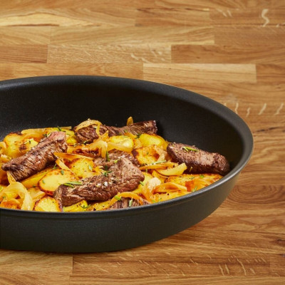 Tefal Сковорода Resource, 24 см, алюміній, бакеліт, коричневий