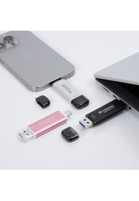 Transcend Портативний SSD Transcend 512GB USB 3.1 Gen 2 Type-A + Type-C ESD310 Чорний