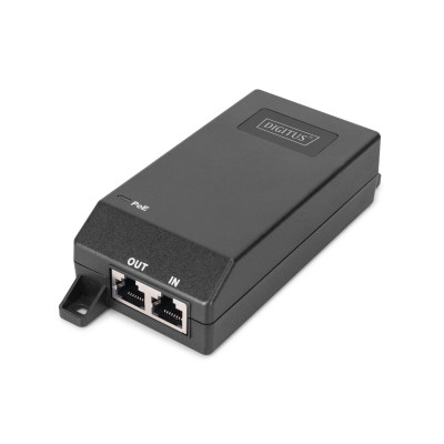 Digitus PoE-Інжектор PoE+ 802.3at, 10/100/1000 Mbps, Output max. 48V, 30W, чорний