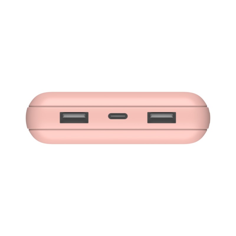 Belkin Портативний зарядний пристрій 20000mAh, 15W Dual USB-A, USB-C, rose gold