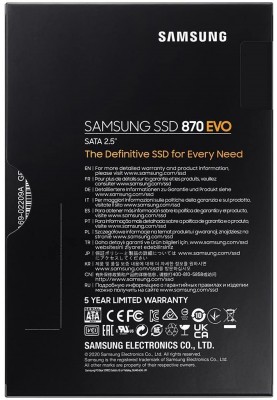 Samsung Накопичувач SSD 2.5" 2TB SATA 870EVO