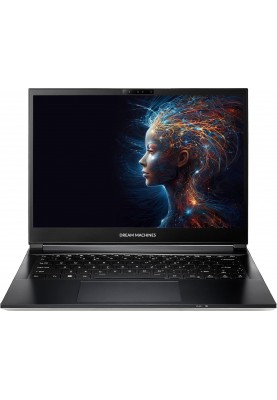 Dream Machines Ноутбук RG4060-14 14QHD+ IPS, Intel Ultra 7-155H, 32GB, F1TB, NVD4060-8, DOS, чорний