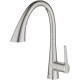 Grohe Змішувач для кухні Scala, довж.виливу - 231мм, поворотний/витяжний, 1важіль, супер сталь