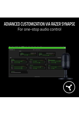 Razer Мікрофон геймінговий Seiren V3 Mini, Omni, USB-A, 1.2м, чорний