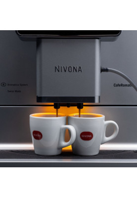 Nivona Кавомашина CafeRomatica, 2,2л, зерно+мелена, автомат.капуч, авторецептів -18, чорно-срібний
