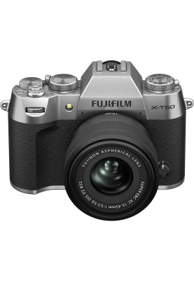 Fujifilm Цифр. фотокамера X-T50 + XC 15-45mm F3.5-5.6 Kit Silver