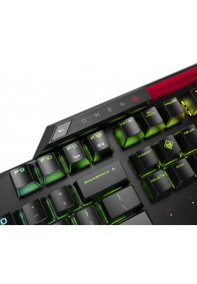 HP Клавіатура механічна OMEN Gaming Sequencer, 115key, LK Optical Blue, USB-A, EN/RU, RGB, чорний