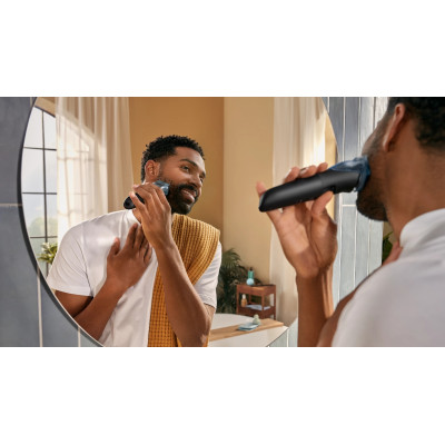 Philips Тример Philips Series 5000, для бороди і вусів, акум., сталь, чорний