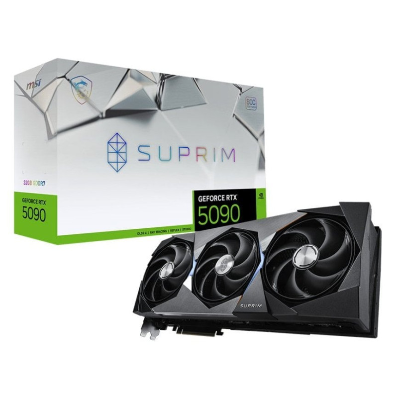 MSI Відеокарта GeForce RTX 5090 32GB GDDR7 SUPRIM SOC