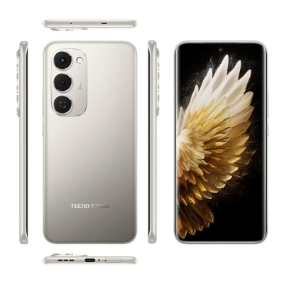 TECNO Смартфон Spark 40 PRO+ (KM7) 6.78" 8/256ГБ, 2SIM, 5200мА рік, Moon Titanium