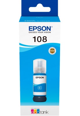 Epson Контейнер з чорнилом 108 EcoTank L8050/L18050 cyan