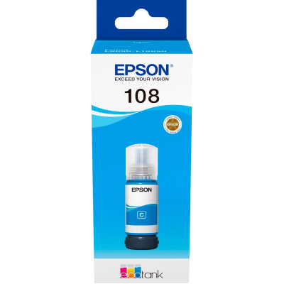 Epson Контейнер з чорнилом 108 EcoTank L8050/L18050 cyan