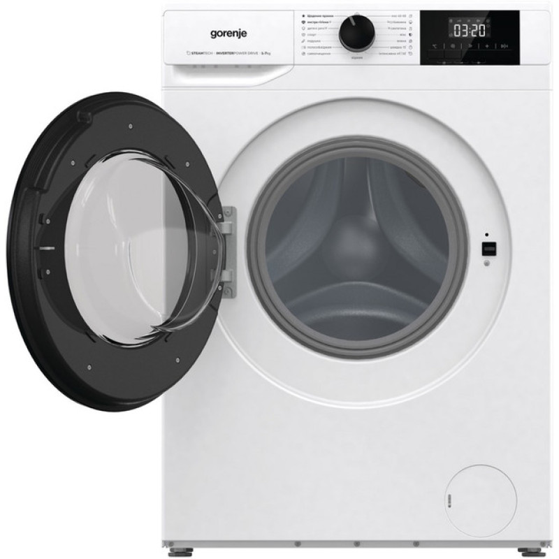 Gorenje Пральна машина фронтальна, 7кг, 1200, A++, 43.5см, дисплей, пар, інвертор, білий