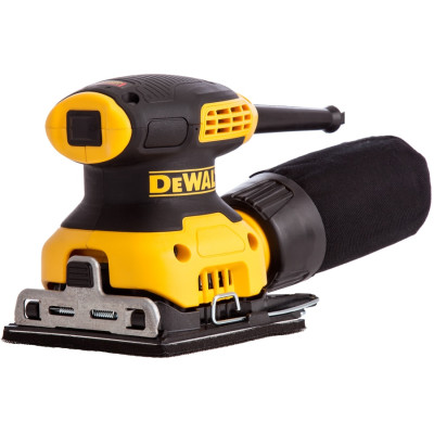 DeWALT Шліфмашина вібраційна DeWalt 230Вт 14000об/хв 108х115мм амплітуда 1.6мм 1.28кг