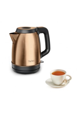 Tefal Електрочайник Coppertinto 1.7л, Strix, нержавіюча сталь, бронзовий