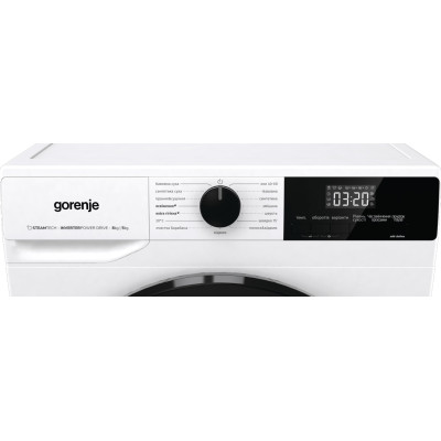 Gorenje Прально-сушильна машина фронтальна, 8(5)кг, 1400, A, 60см, дисплей, інвертор, білий