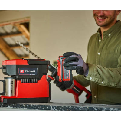 Einhell Кофемашина акумуляторна TE-CF 18 Li - Solo PXC 18В 240мл 80°С 1.2кг без АКБ та ЗП Einhell Кофемашина акумуляторна TE-CF 18 Li - Solo PXC 18В 240мл 80°С 1.2кг без АКБ та ЗП