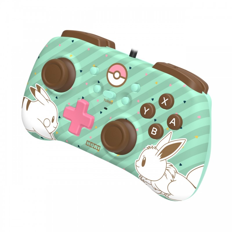 Hori Геймпад провідний Horipad Mini (Pikachu & Eevee) для Nintendo Switch, Green