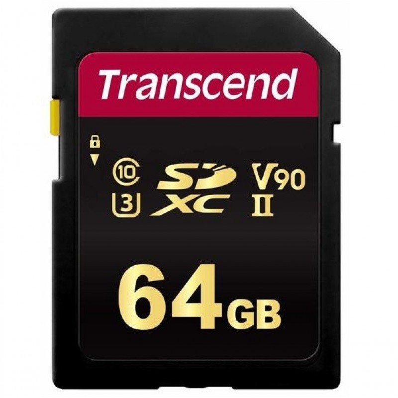 Transcend SDXC/SDHC 700S[Карта пам'яті SD 64GB C10 UHS-II U3 R285/W220MB/s 4K]