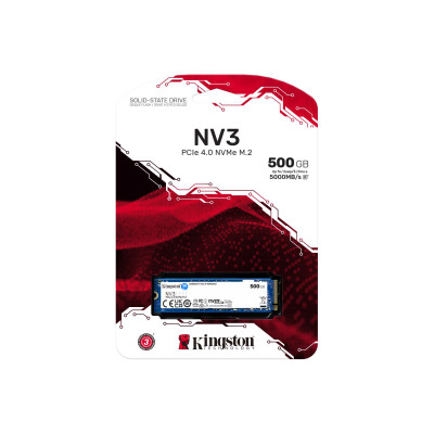Kingston Накопичувач SSD M.2 500GB PCIe 4.0 NV3 Kingston Накопичувач SSD M.2 500GB PCIe 4.0 NV3