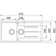 Franke Мийка кухонная Basis фраграніт, прямокут., з крилом, 970х500х200мм, чаша - 2, врізна, воникс