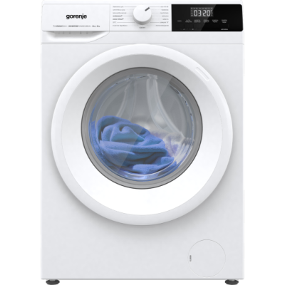 Gorenje Прально-сушильна машина фронтальна, 8(5)кг, 1400, A+, 55см, дисплей, пара, інвертор, білий