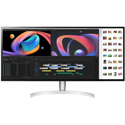 LG Монітор 34" 34WK95U-W 2xHDMI, DP, Thunderbolt3, USB, MM, NanoIPS, 5160x2160, DCI-P3 98%, ActionSync, HAS, HDR600