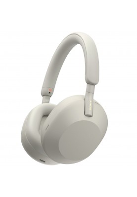 Sony Навушники Over-ear WH-1000XM5 BT 5.2, ANC, Hi-Res, AAC, LDAC, Wireless, Mic, Сріблястий