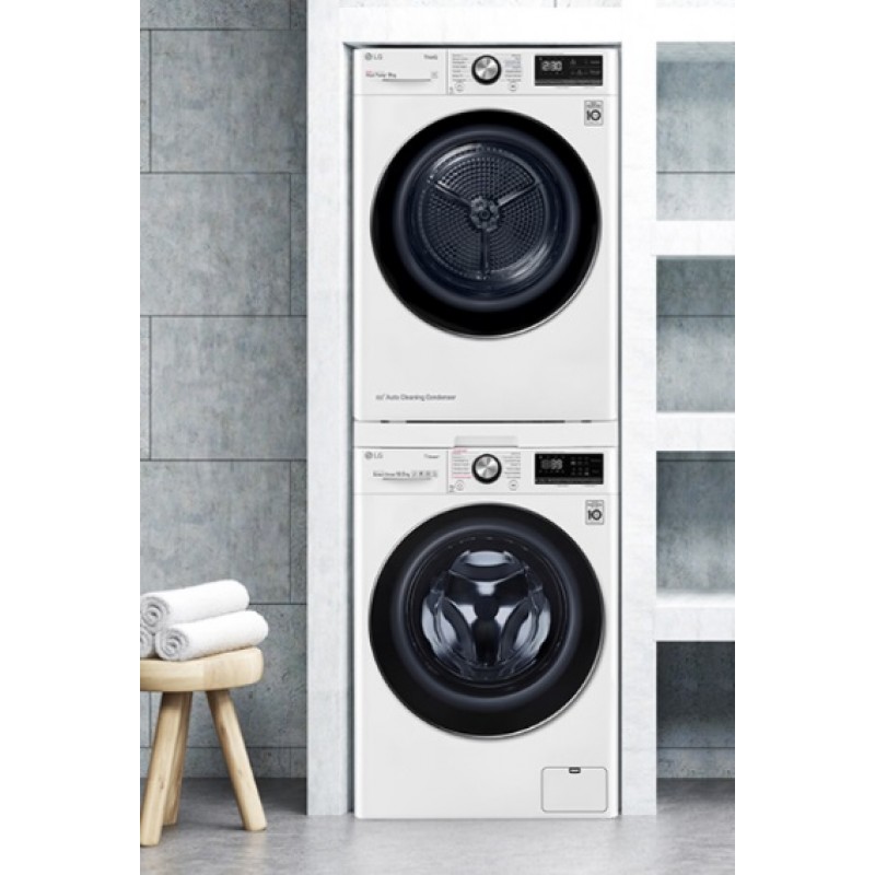 LG Комплект монтажний для з'єднання пральної машини з сушильною машиною, висувна полиця, білий