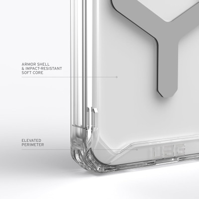 UAG Чохол для Apple iPhone 15 Pro Plyo Magsafe, Ice/Silver